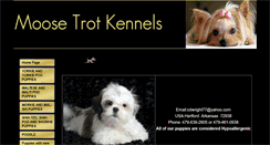 Desktop Screenshot of moosetrotkennels.com
