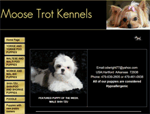 Tablet Screenshot of moosetrotkennels.com